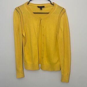 🎉 BOGO Banana Republic Cotton/Wool/Cashmere Blend Yellow Women's Cardigan 🎉